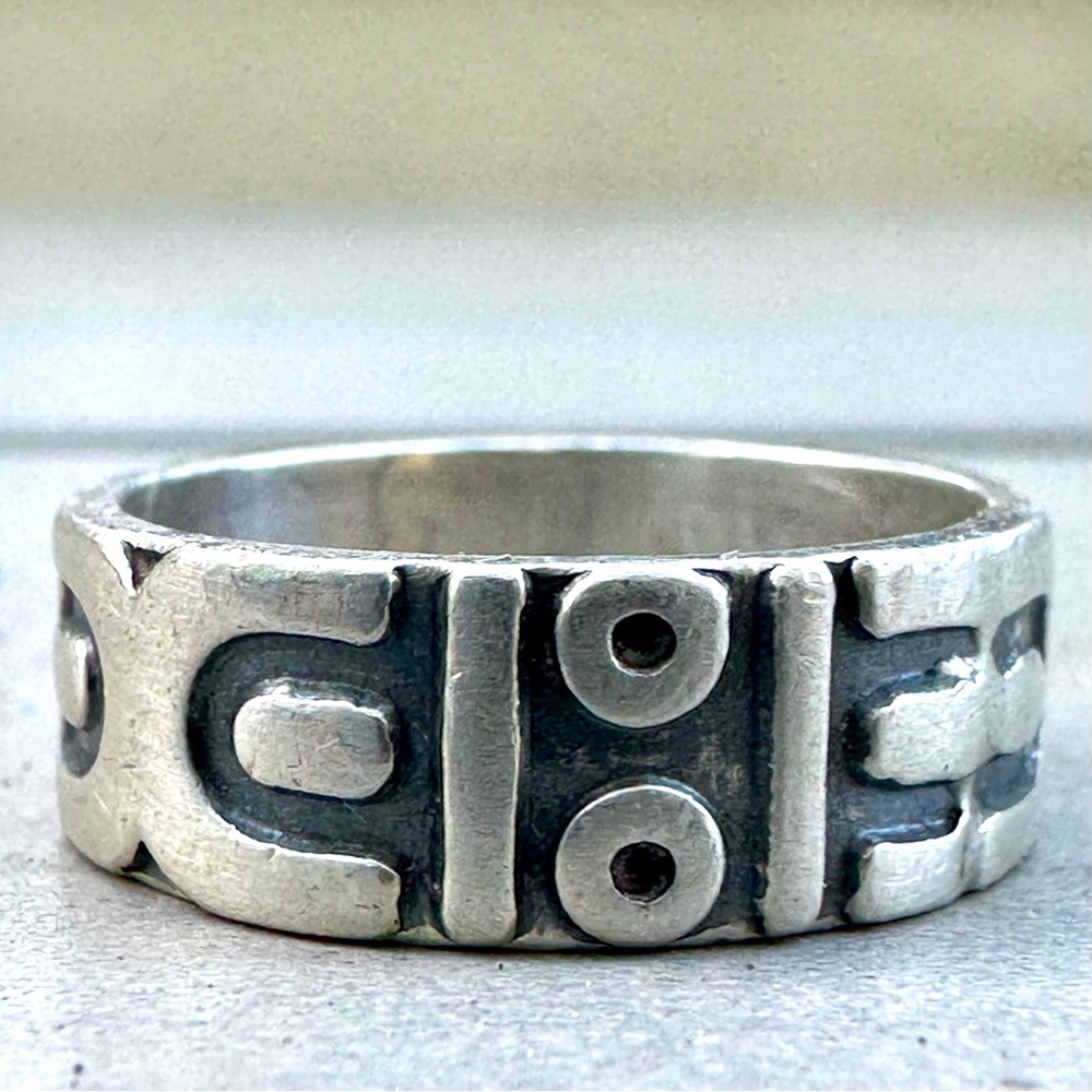 Vintage Sterling Silver 925 Ring from Mexico Size 6.25